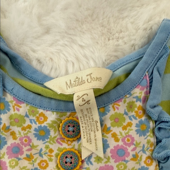 Matilda Jane Kids Dress with Floral and House Patterns - Picture 2 of 2